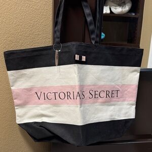 Victoria's Secret Black, Pink, and White Tote